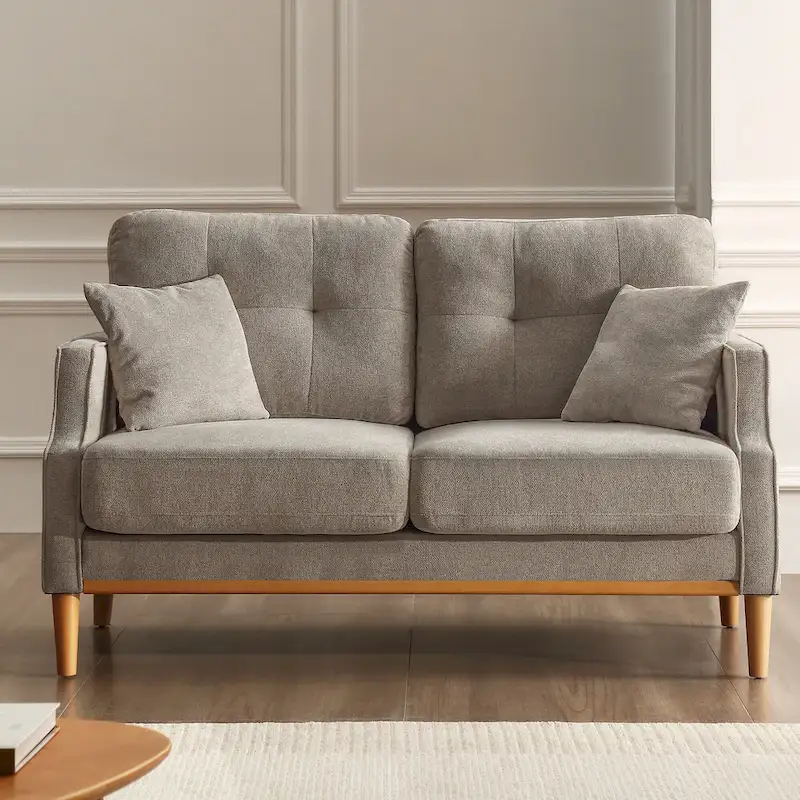 Loveseat With Waterproof Fabric, USB Charge