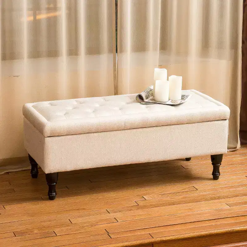 Chantelle Fabric Storage Ottoman - Christopher Knight Home