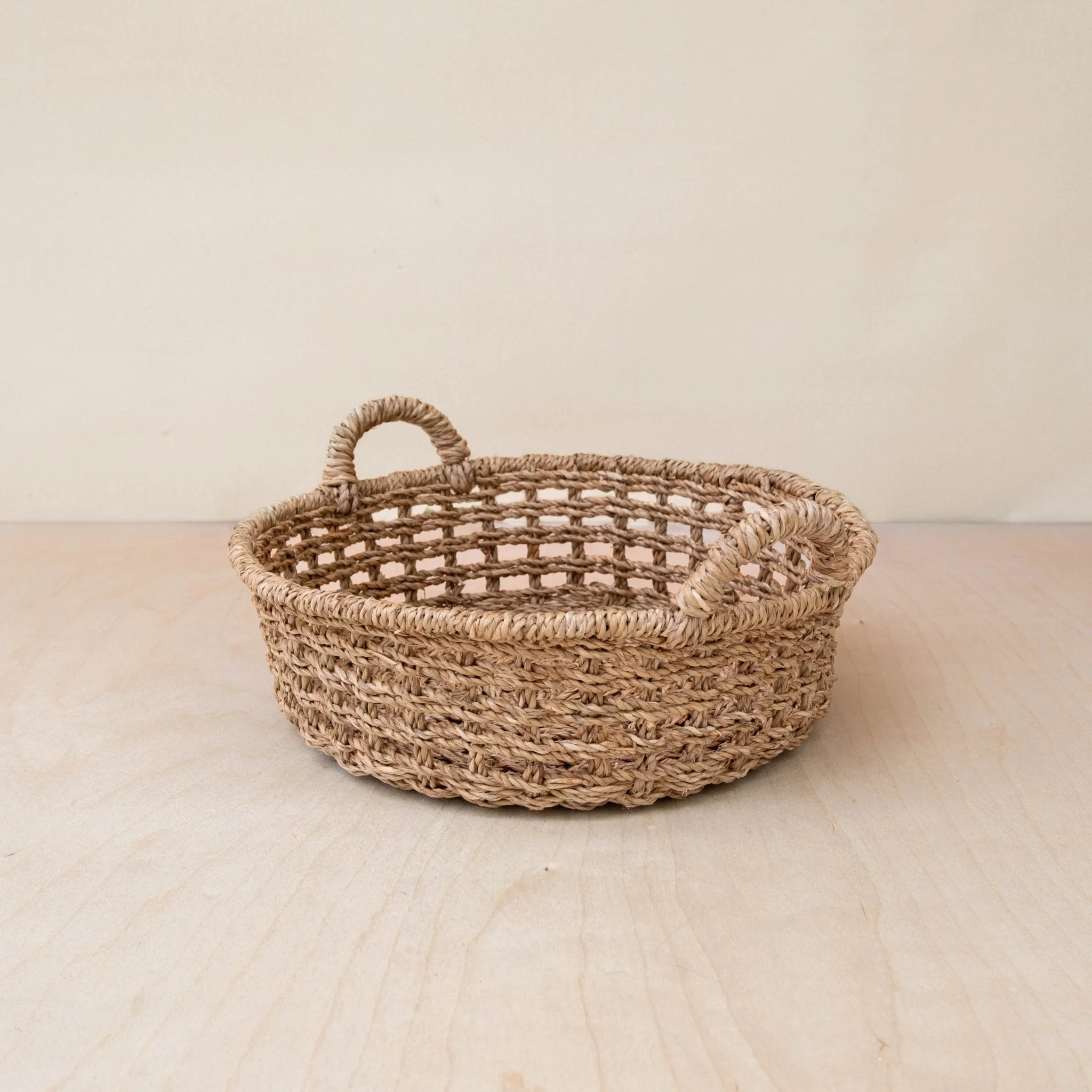 Round Open Weave Basket - Wicker Basket