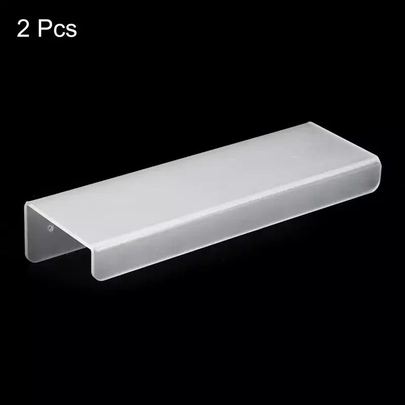 Clear Acrylic Floating Wall Shelf - U-Shape, for Bathroom & Kitchen