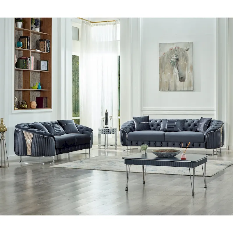 Lucca Comfortable Modern 2 seat Love Seat
