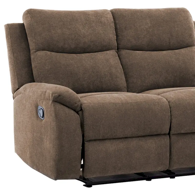 Ronald Transitional Faux Leather Reclining Living Room Sofa Set