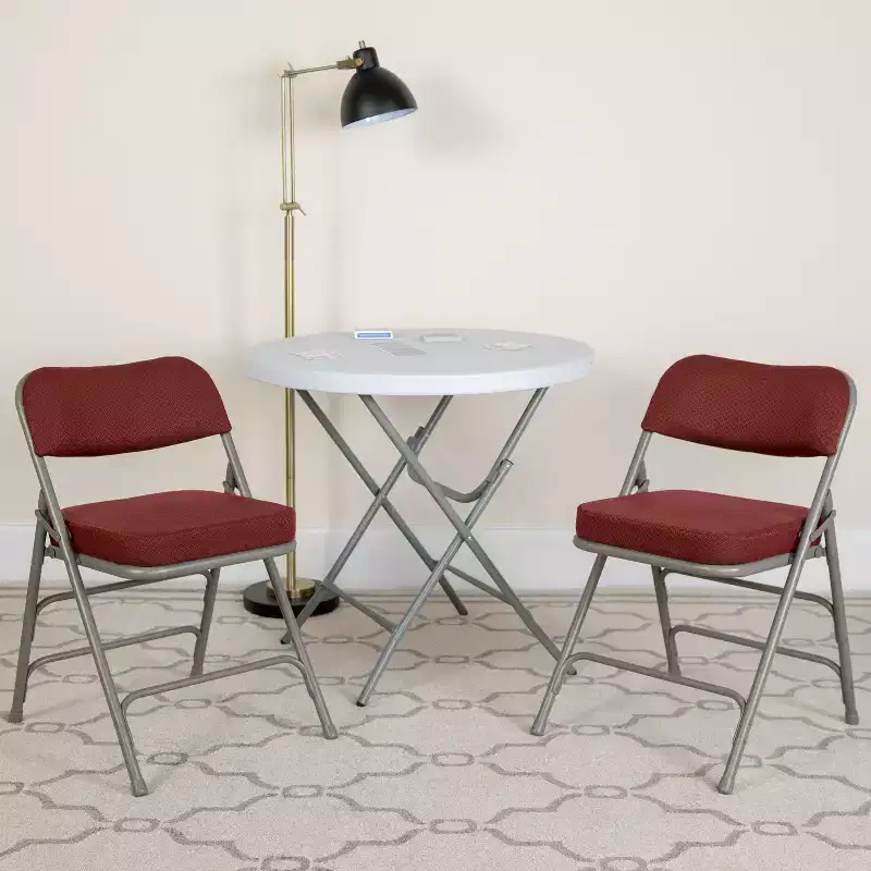 HERCULES Series Metal Folding Chairs with Padded Seats