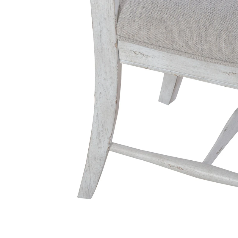 River Place Riverstone White 5 Piece Pedestal Table Set