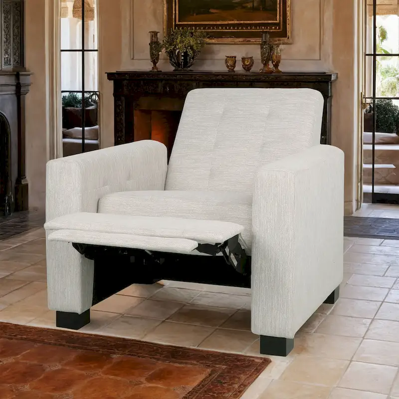 Craigue Upholstered Pushback Recliner by Christopher Knight Home
