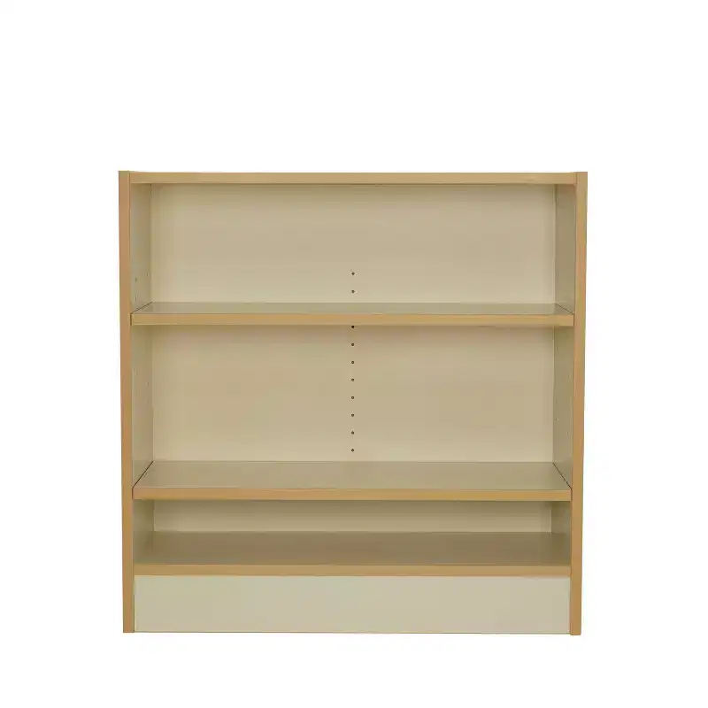 Factory Direct Partners Kids' 30" 2 Shelf Bookcase Almond Maple Wood Laminate Off White