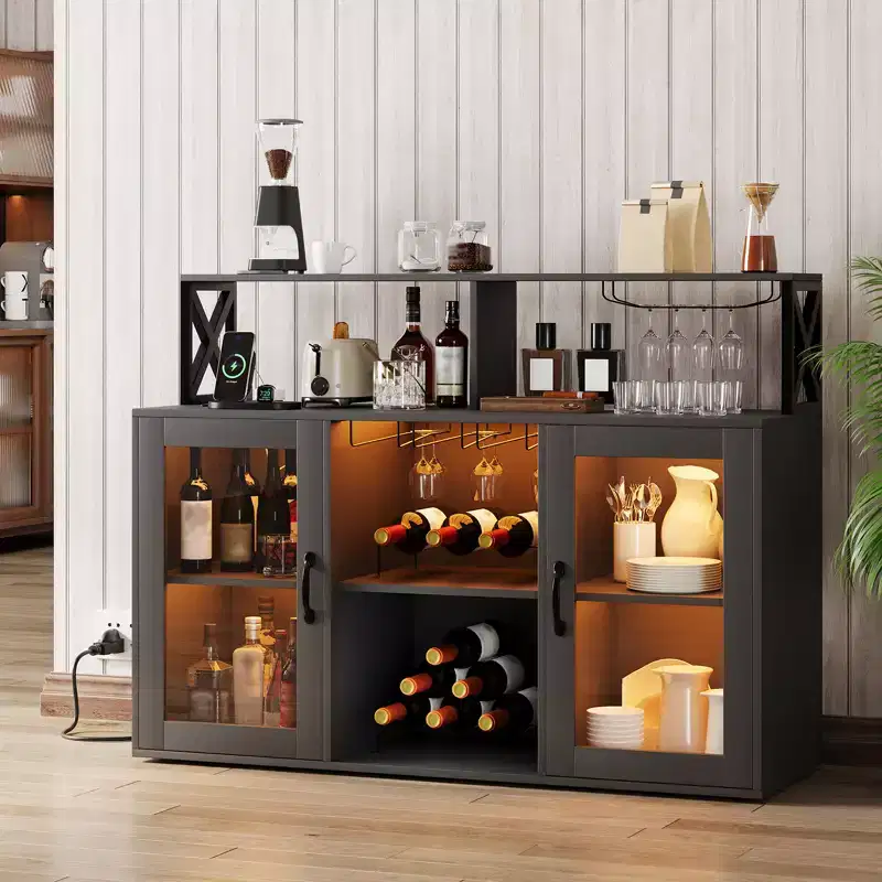 Coffee Bar Buffet Sideboard Storage