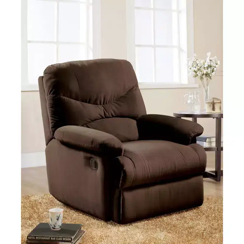 Acme Furniture Arcadia Microfiber Reclining Sofa Chocolate