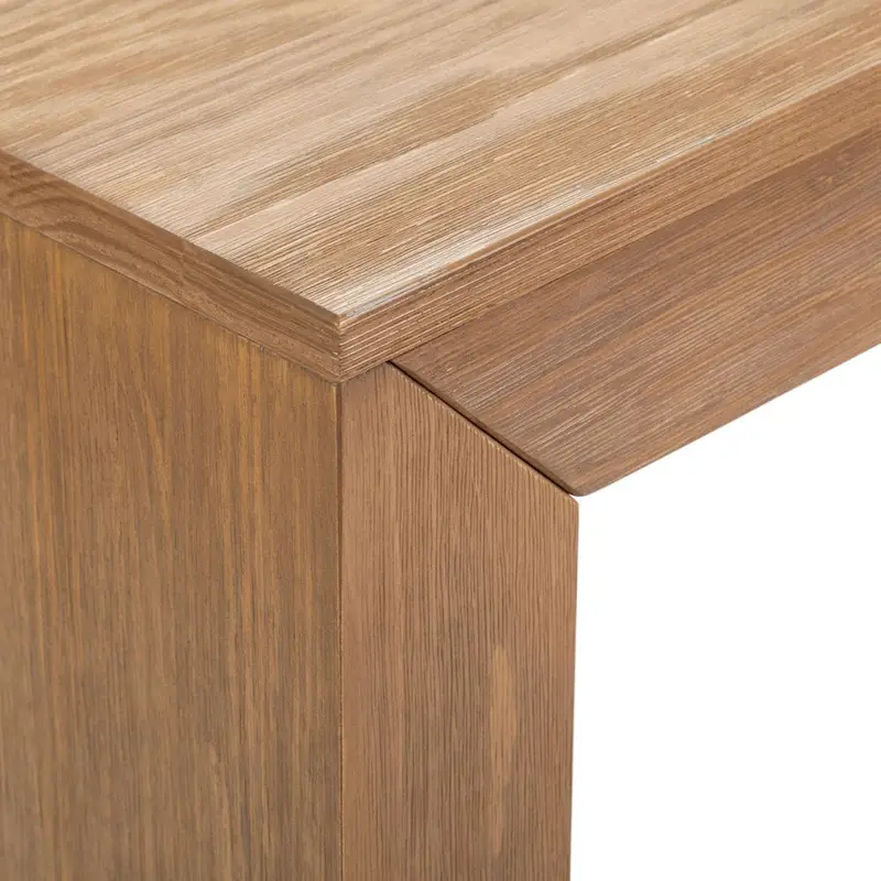 Plank and Beam Modern Rectangular Side Table - 25