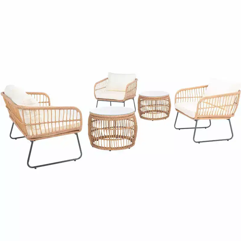 Venta 5 Piece Living Set - Indoor/Outdoor - PAT9007 - Safavieh
