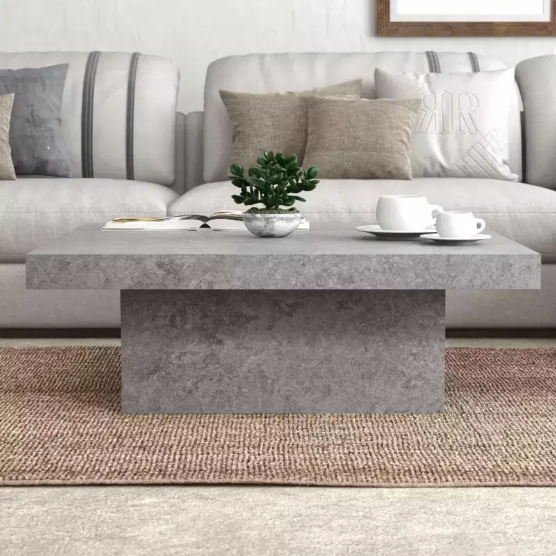 Coffee Table in Manufactured Wood 35.4 W x 35.4 D x 12.2 H