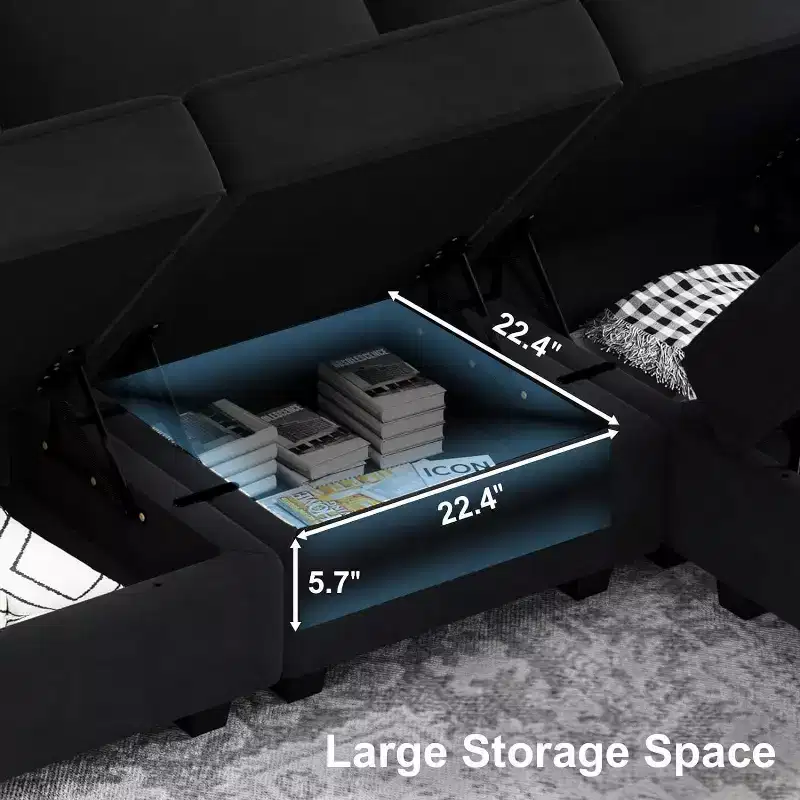 Belffin Modular Velvet Single Seats Module