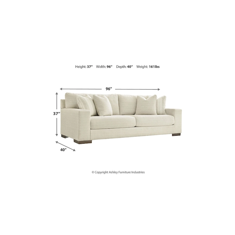 Signature Design by Ashley Maggie White 2-Piece Upholstery Package - 96W x 40D x 37H