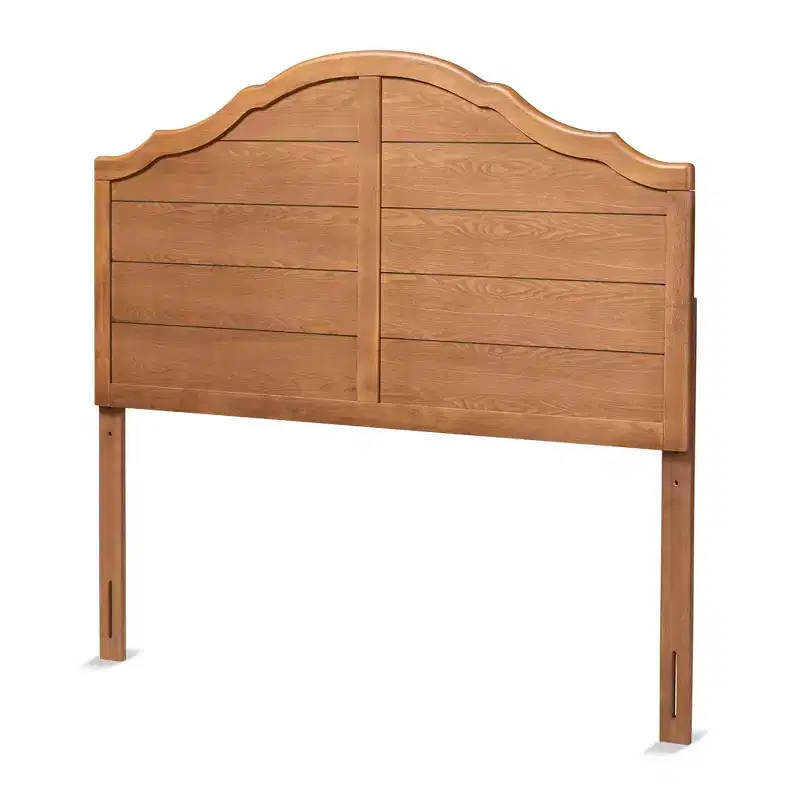 Full Clive Vintage Traditional Farmhouse Headboard by Baxton Studio: Arched, Bed Frame Mounted