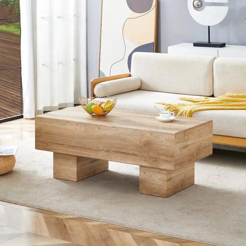 Modern Simple Texture Sticker MDF Coffee Table