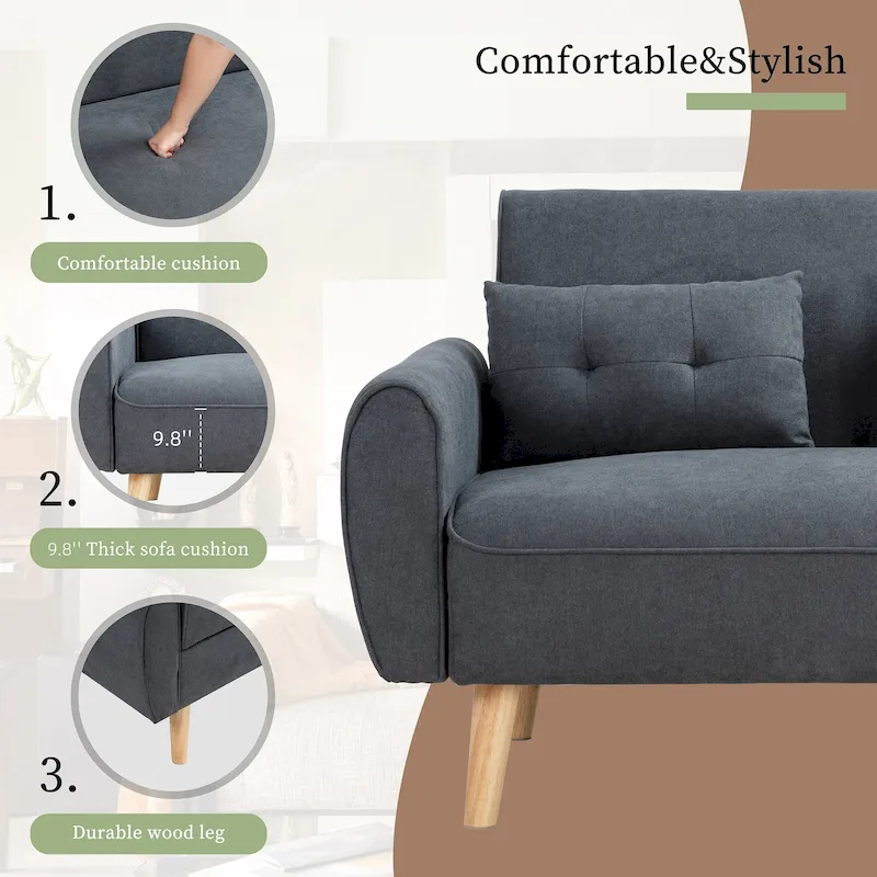 Futzca 47 Modern Loveseat Sofa