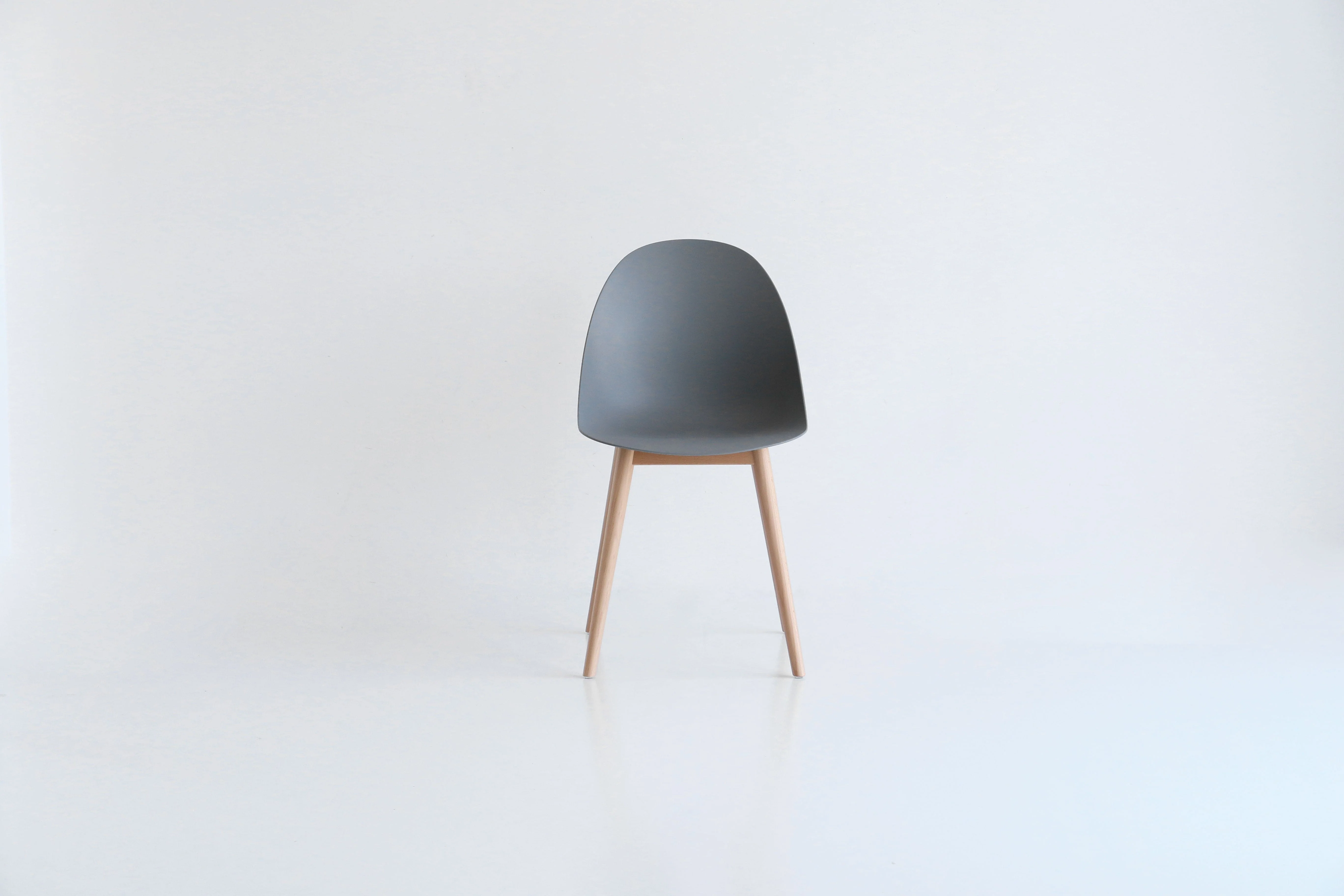 Gray Wood Side Chair
