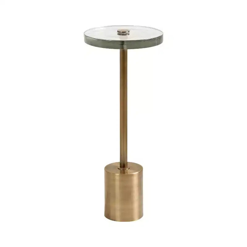 Round Glass Drink Table