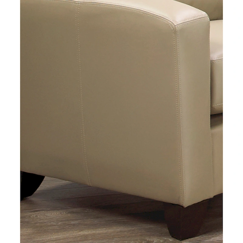 Bryce Italian Top Grain Leather Sofa Chairs Set
