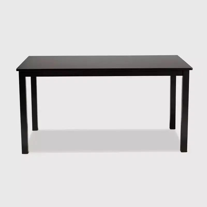Rectangular Wood Dining Table Espresso Seats 6