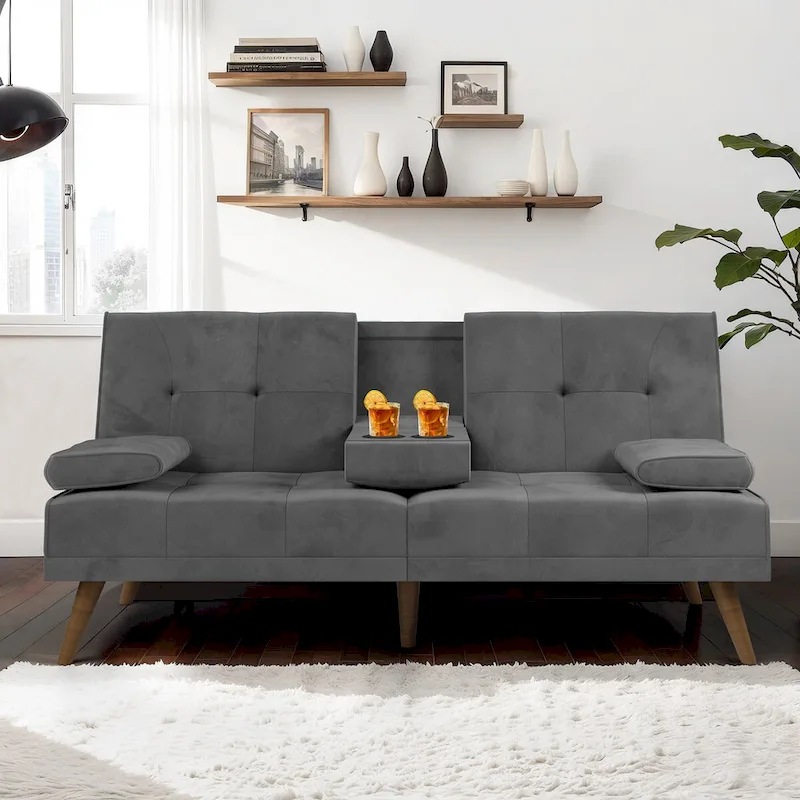 Futzca Futon Couch Sofa Bed, Small Sleeper Sofa Chair Loveseat