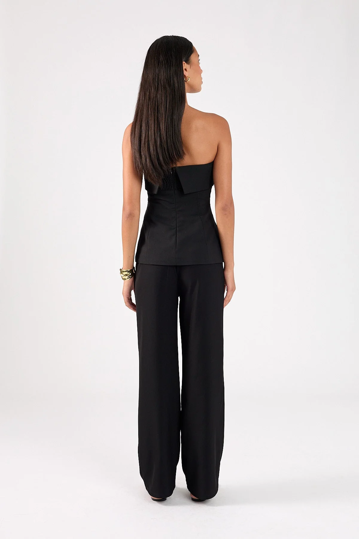 High Rise Recycled Pant Black