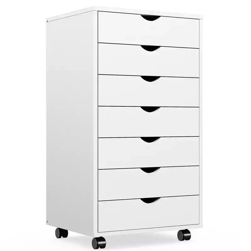 Mobile Storage Cabinet Dressers with Wheels, Organizer Drawers for Office, Bedroom, Home