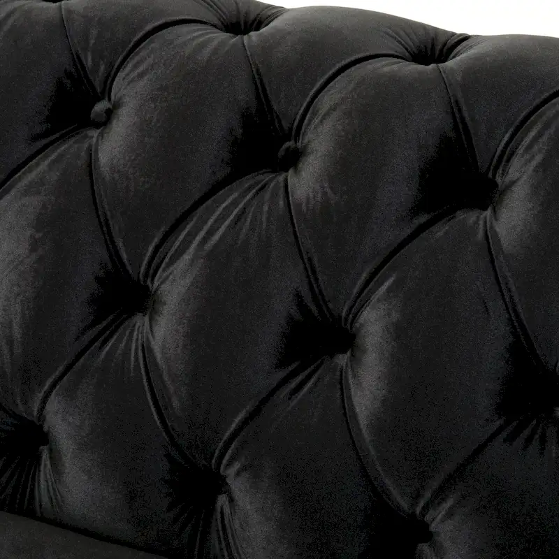 Eviva Chesterfield Velvet Loveseat Sofa by Christopher Knight Home