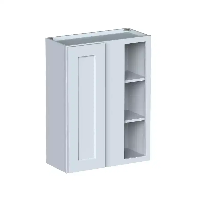 CASAINC 27 W x 36 H x 12 D Shaker Base Kitchen Cabinet, Solid Wood Frame, Water-Based Low-VOC Paint, Soft-Close, RTA, Dove Gray