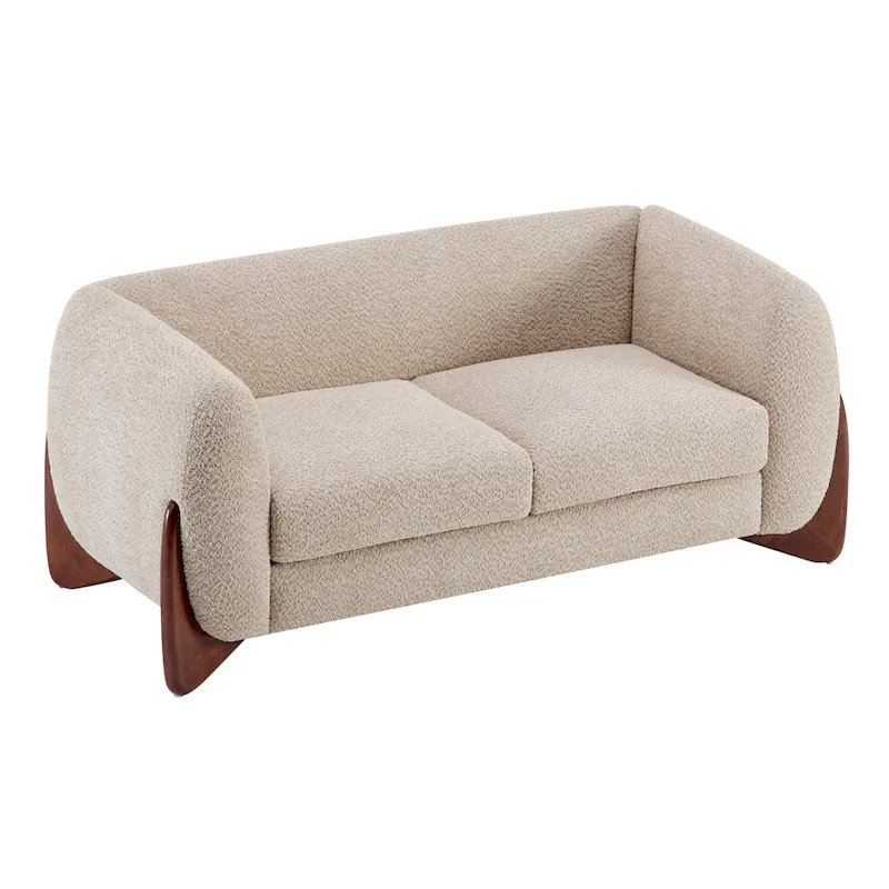 Arion Upholstered Boucle 2-Piece Living Room Sofa Set by Christopher Knight Home