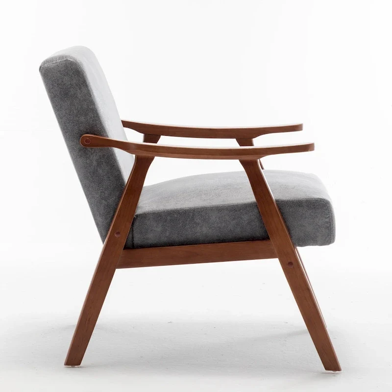 Solid Wood Frame Accent Chair