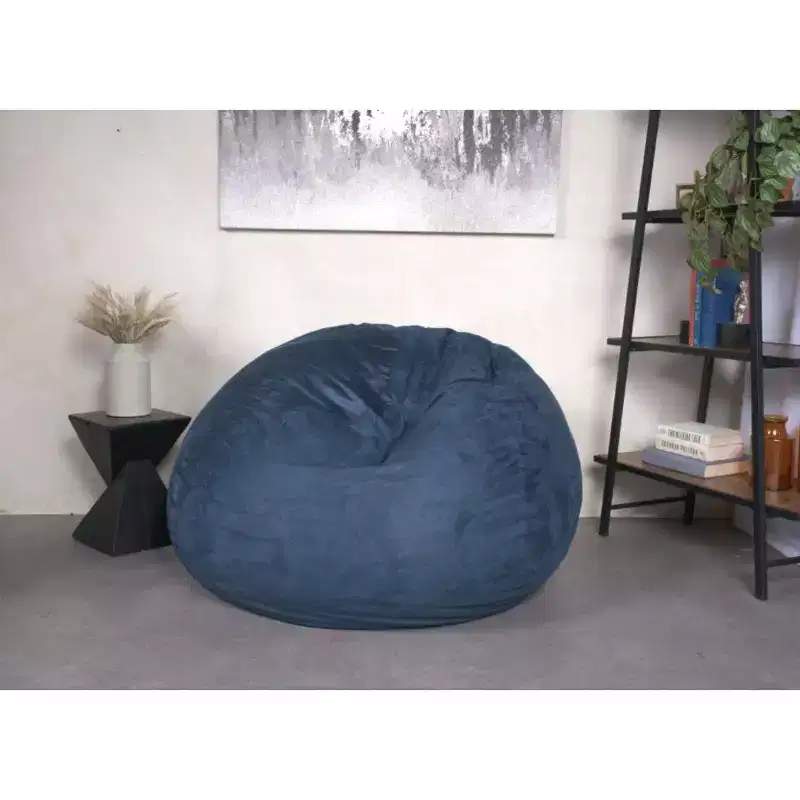 Okak Bean Bag Chair with Removable & Washable Microsuede Cover,Adults Lounger Beanbag Chair,Comfy Couch for Living Room Bedroom