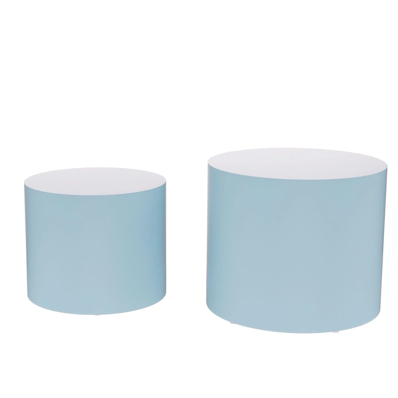 Veneer side table coffee table set of 2