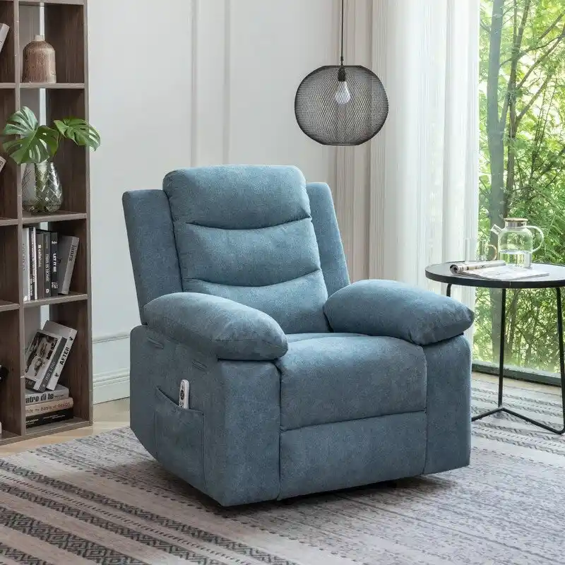 GEITIN Power Recliner with Adjustable Massage Function and Heating System