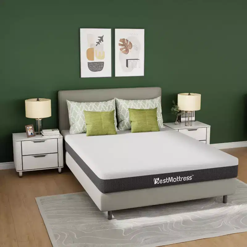 FDW 8 Inch Cooling Gel Memory Foam Mattress Medium Firm Mattress Queen Size Mattress Fiberglass Free CertiPUR US Certification