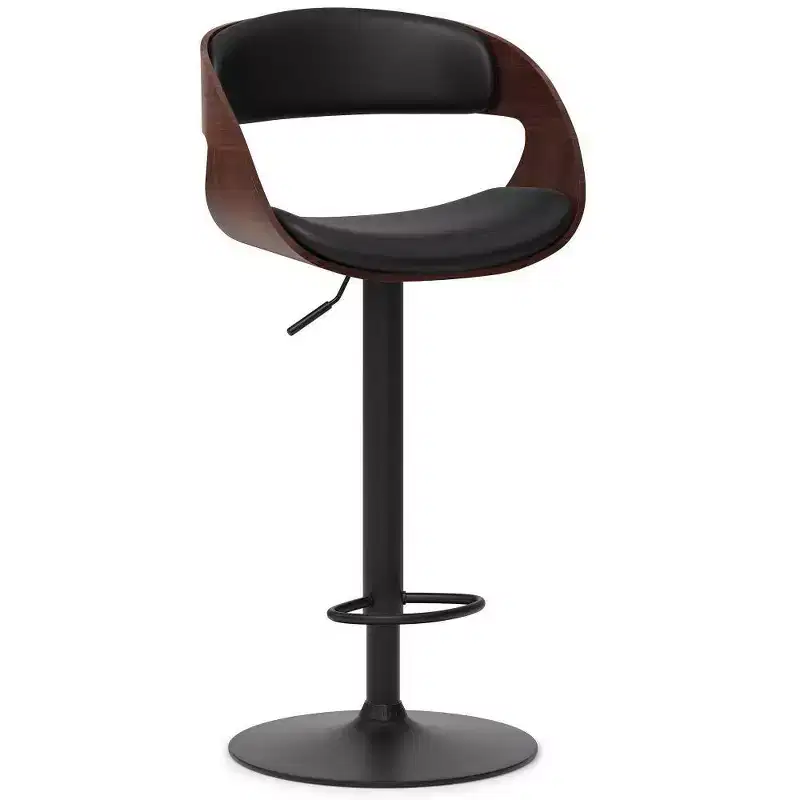 Monaghan Bentwood Adjustable Barstool Black - WyndenHall