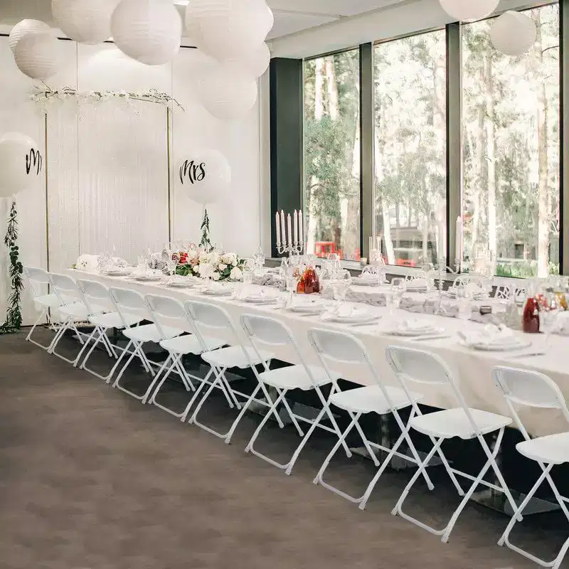 Karl Home|White Plastic Folding Chair (Set of 4)