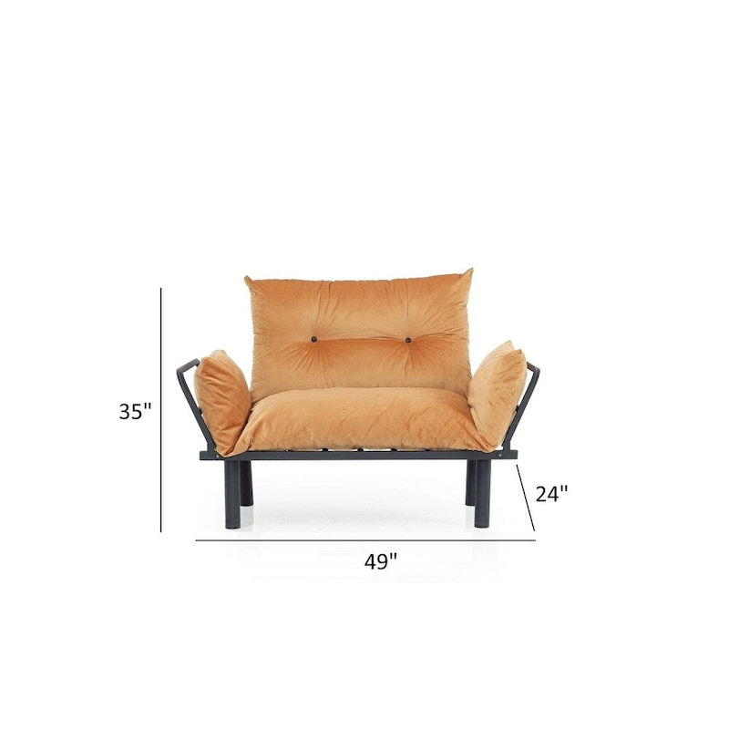 Sona Futon Love Seat ,Frame collapsible