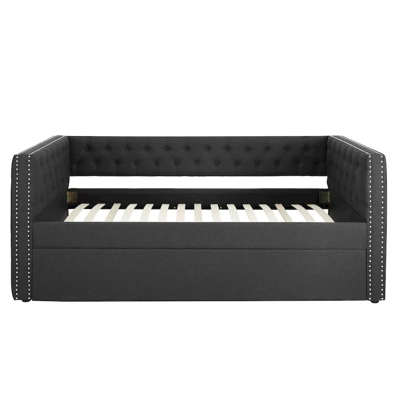 Upholstered Daybed with Trundle