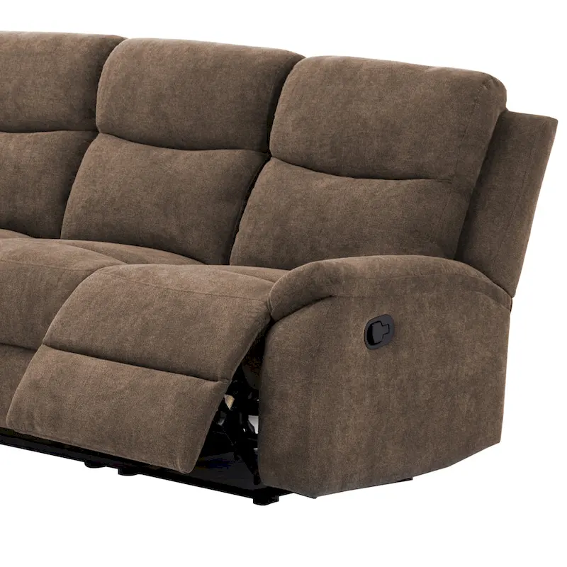 Ronald Transitional Faux Leather Reclining Living Room Sofa Set