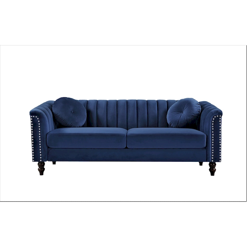 Hills Tufted Back Nailhead 2PCS Living Room set