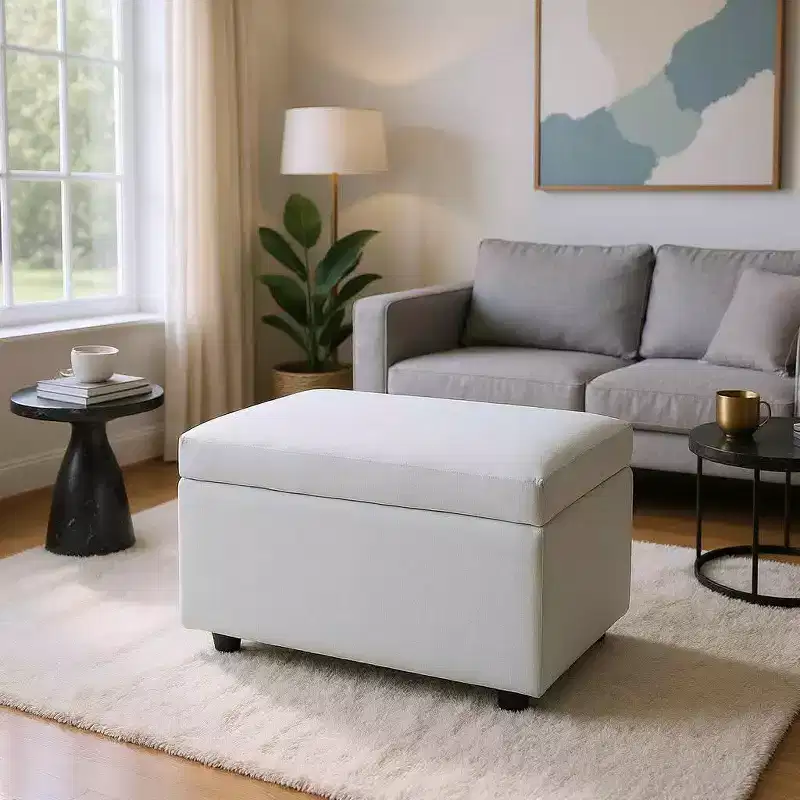 Multi-Functional Storage Stool, Seating & Storage in One, for Living Room, Entryway