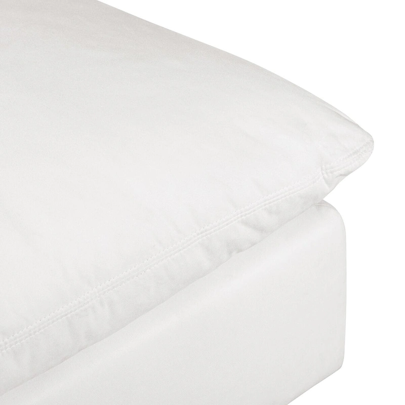Poly and Bark 4-Seat Davos Modular L-Sectional in Cotton White