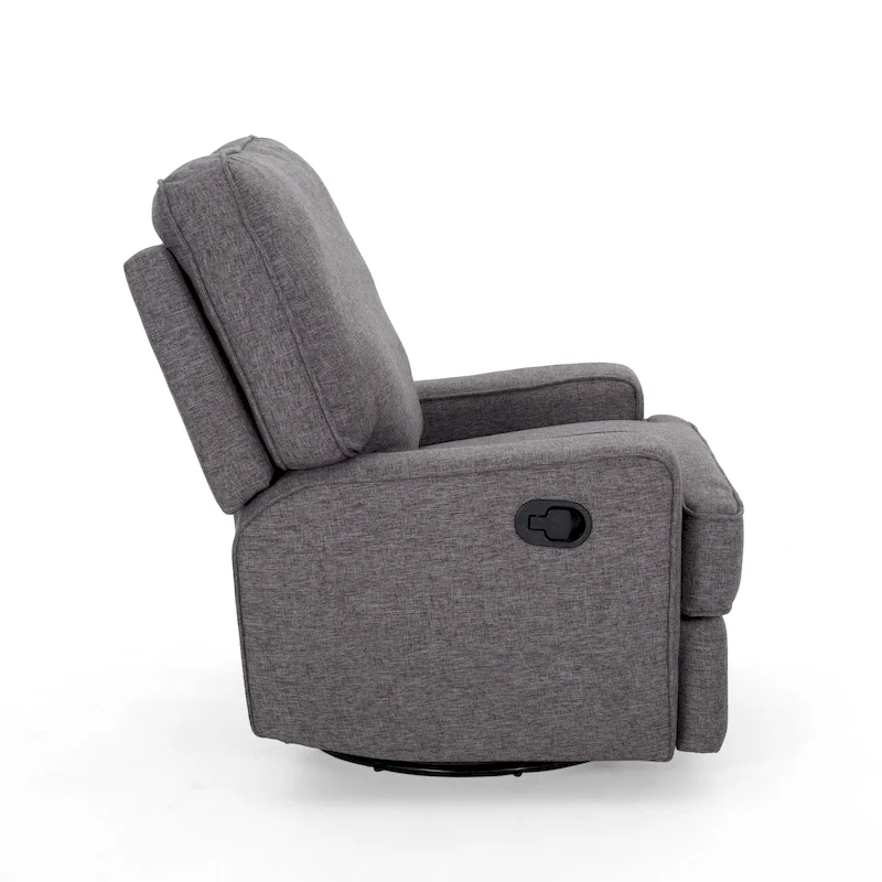 Crockett Traditional Glider Recliner with Swivel by Christopher Knight Home