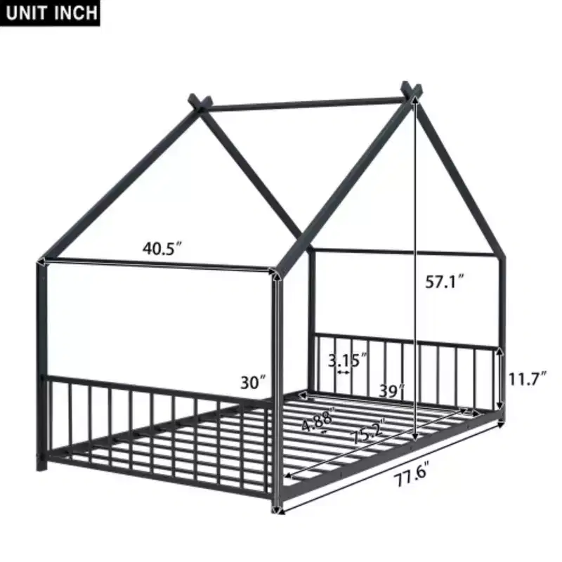 Metal Twin Bed Frame with an Exceptional House Design