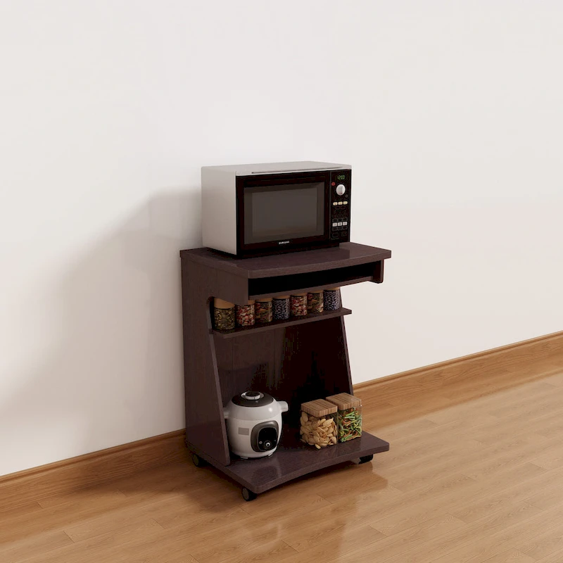 Utility Cart Microwave Cart Kitchen Cart Computer Cart One Gliding Shelf Two Shelves(no include stool)