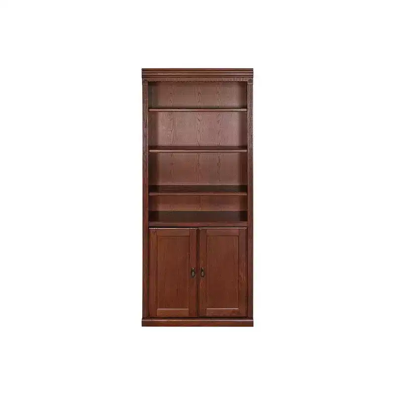 Huntington Oxford Wood Bookcase with Doors - Martin Furniture