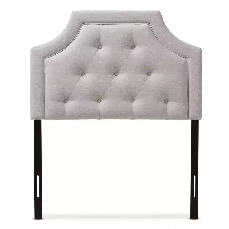 Mars Modern And Contemporary Fabric Headboard Gray - Baxton Studio