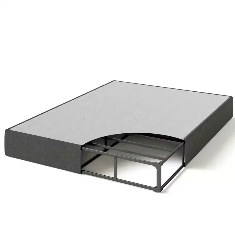 Zinus 9 Inch WonderBox(TM) Smart Box Spring, Quick Assembly Mattress Foundation, Durable Metal Frame, King, Grey