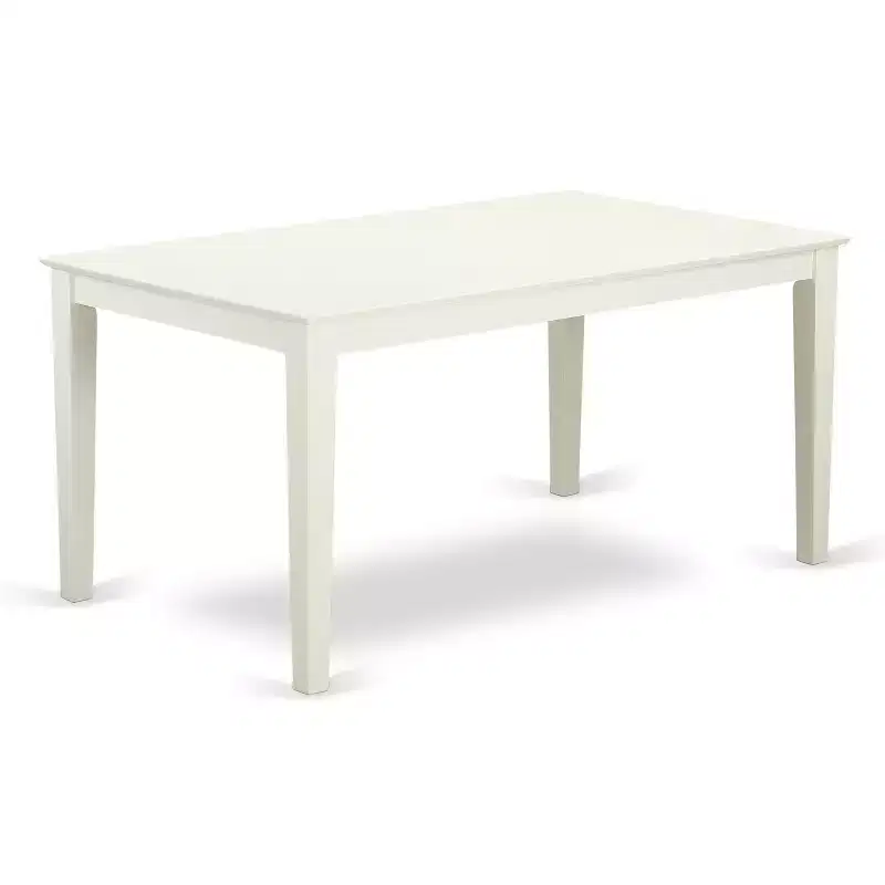 HomeStock Linen White Dining Set Modern Style 10017